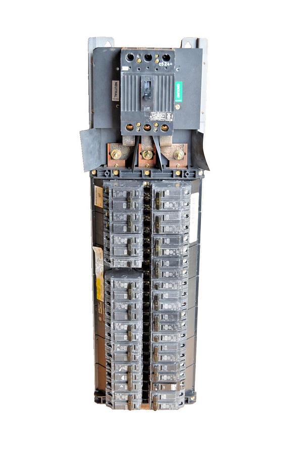 Used General Electric GE A Series 225A Panelboard Interior AQL3422ATX AXB4M9 3ph 4w