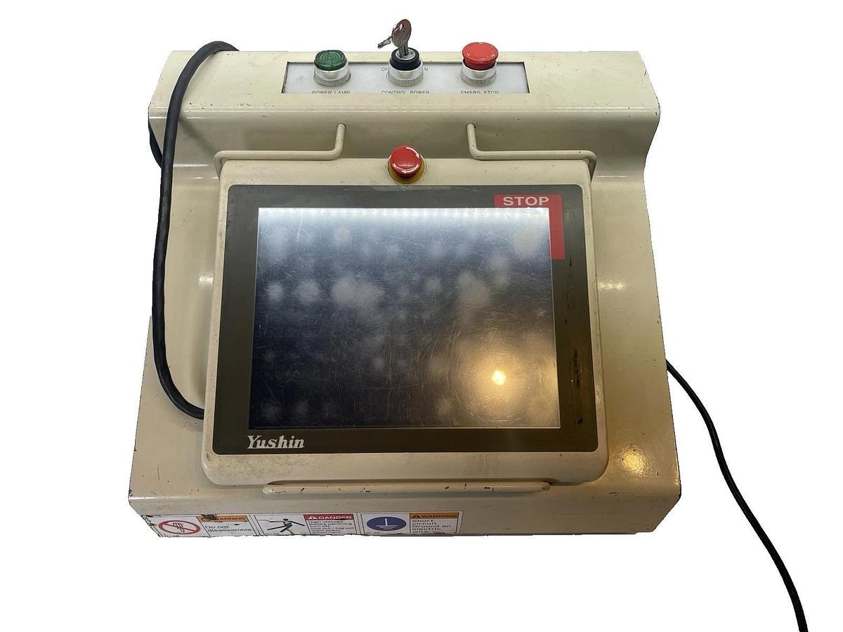 Used Yushin T/W566894 Touchscreen Robotic Teach Pendant F8342392 Computer