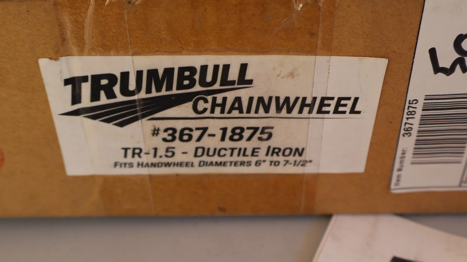 Trumbull Chainwheel Handwheel Ductile Iron TR-1.5 6" - 7-1/2" 6-7-1/2 (New)