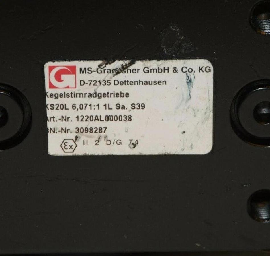 (NEW) MS-GRAESSNER D-72135 18.27mm & 35.10mm Shaft Gear Box / Speed Reducer