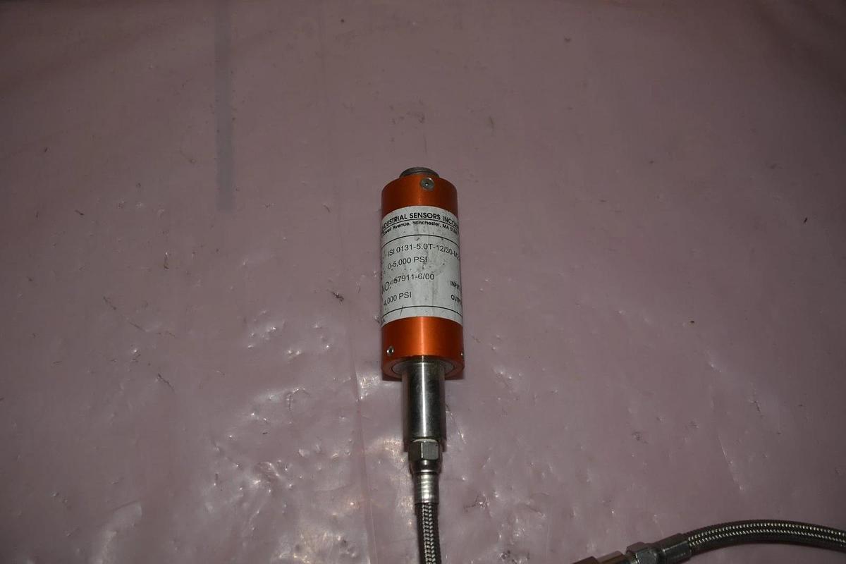 Used ISI ISI0131-5.0T-12/30-M201 0-5000 PSI 18-36VDC 4-20mA PRESSURE SENSOR