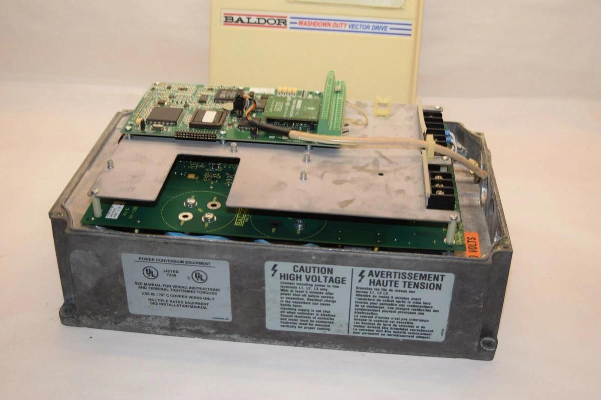 Used Baldor Washdown Vector Drive ZD18H415-W ZD18H415W ZD18H415 460v 3ph 10/15/20hp