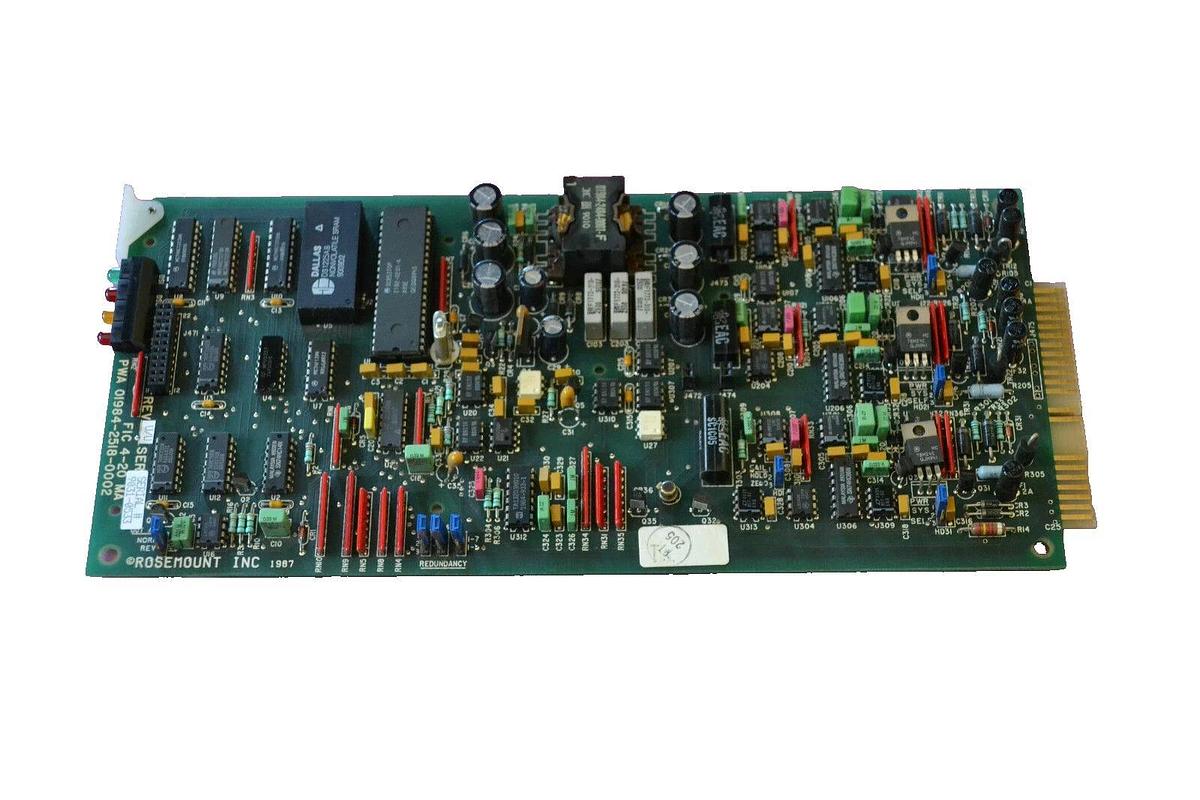 Used FISHER ROSEMOUNT CIRCUIT BOARD PWA 01984-2518-0002 PWA0198425180002 REV. U/U