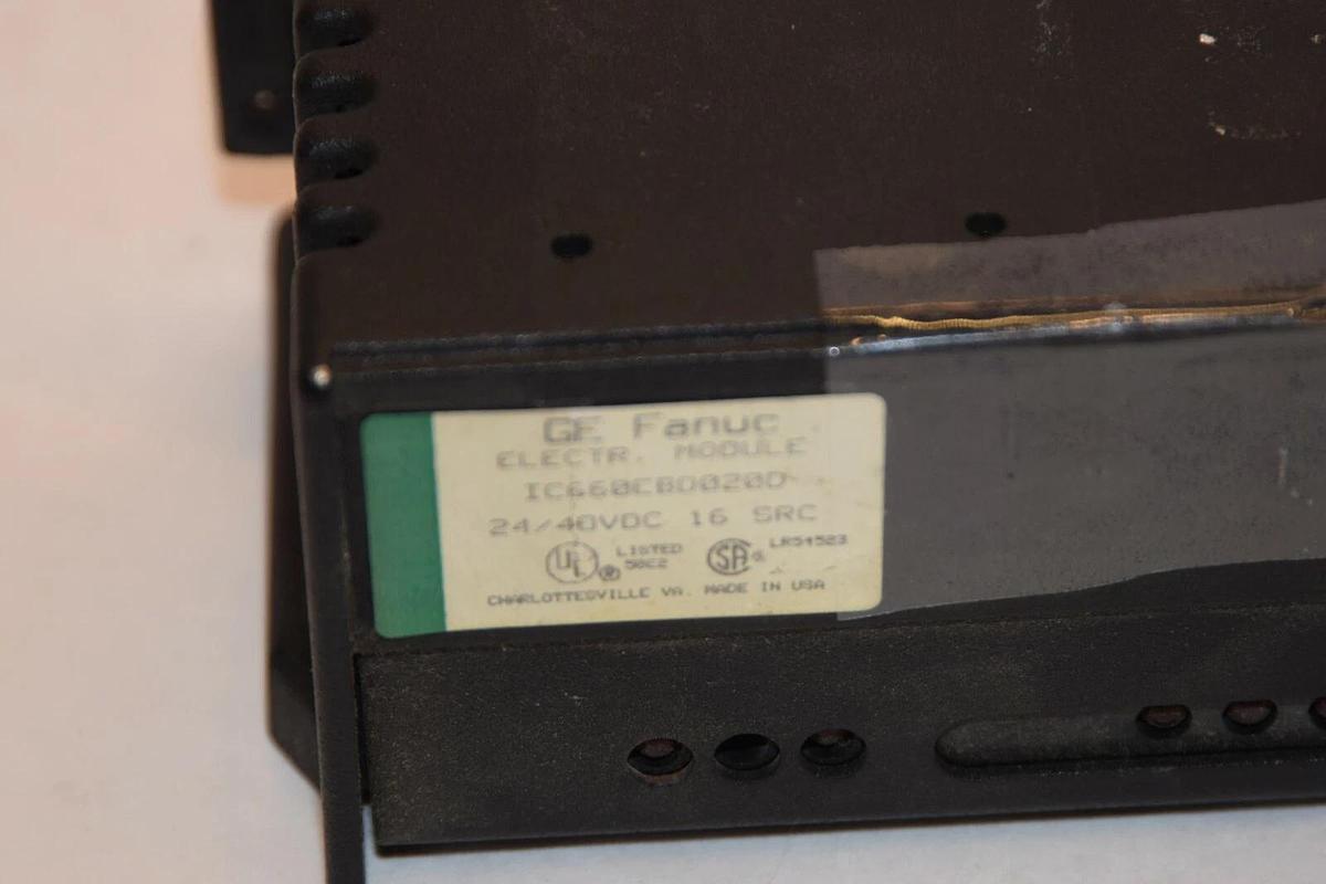 Used GE FANUC IC660EBD020D 24/40Vdc 16SRC Electrical Module Terminal Assembly