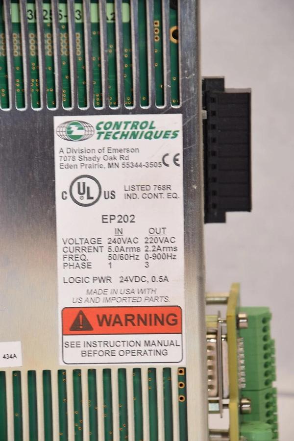 Used EMERSON EP202-P00-ENR0 EP202P00ENR0 EP202 Epsilon EP Servo Drive 220/240v