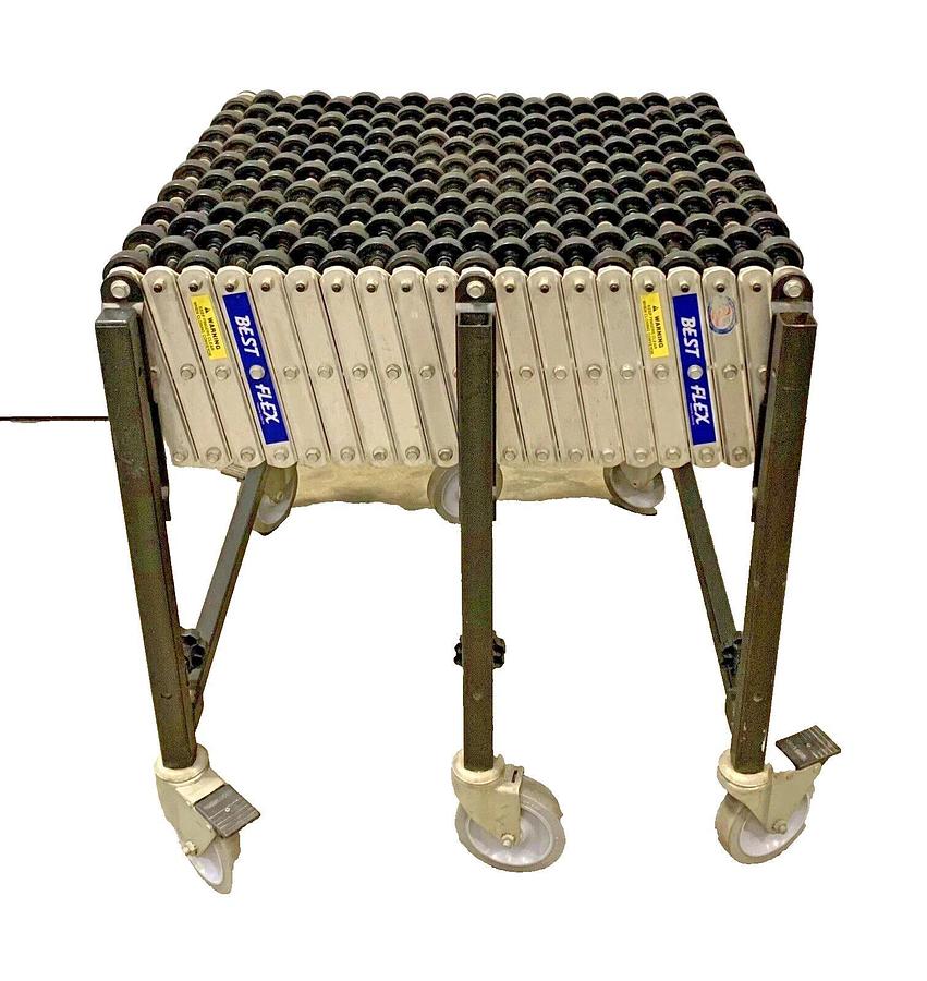 Used BEST DIVERSIFIED Gravity Skatewheel Conveyor BEST FLEX  24" wide 8' long 24"x8'
