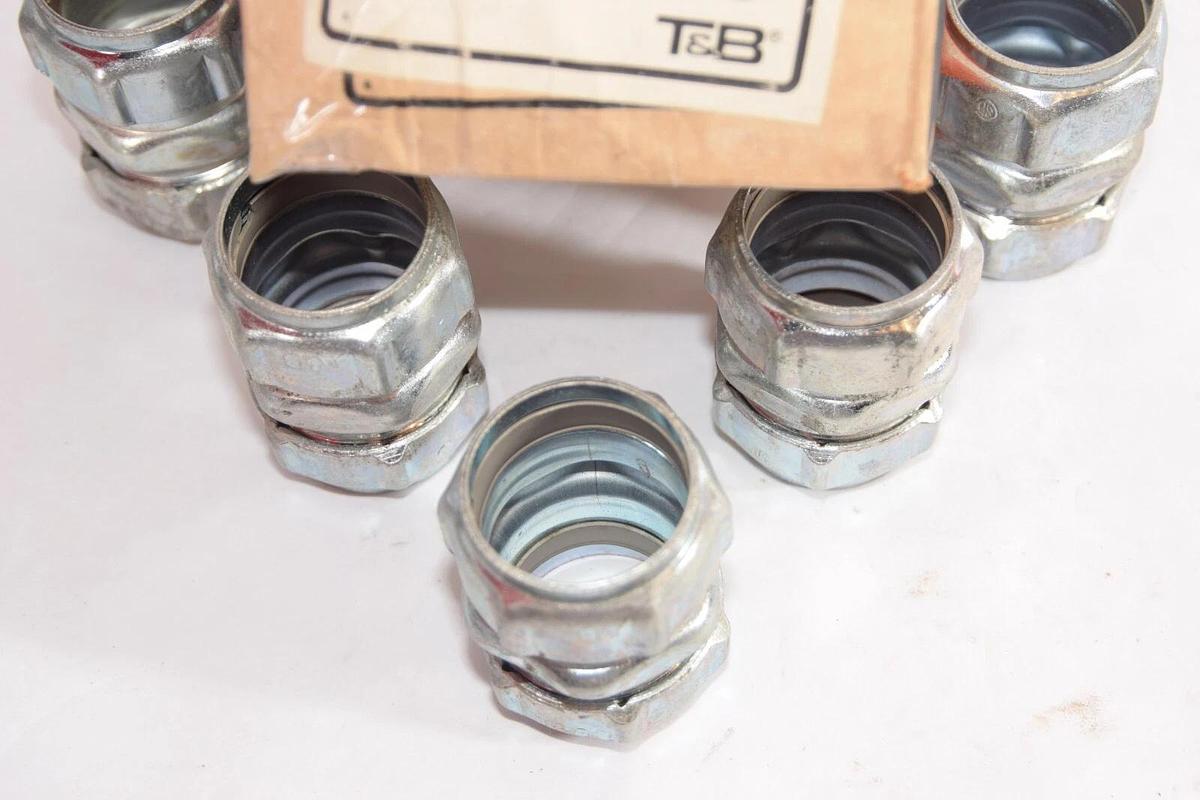 (NEW - Box of 5) T&B 78-6210-05420 1-1/4" EMT Coupling Steel