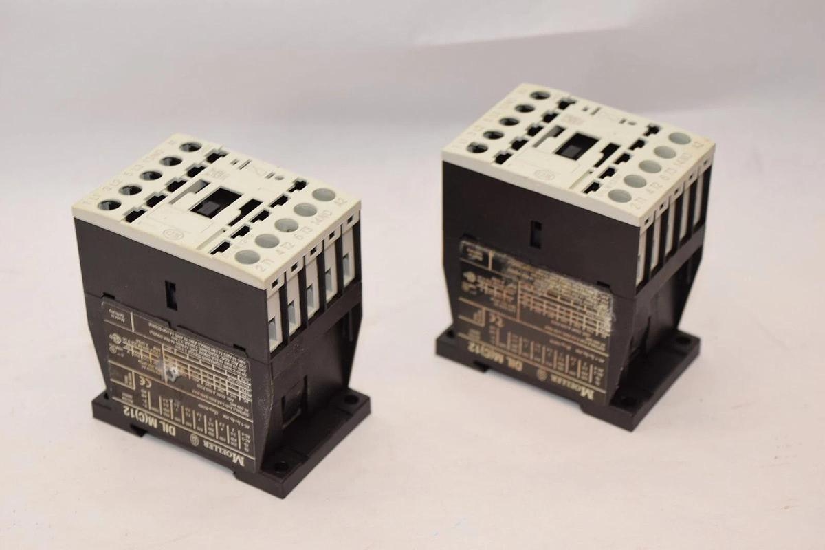 Used (Lot of 2) MOELLER DILM12-10 24Vdc Contactor