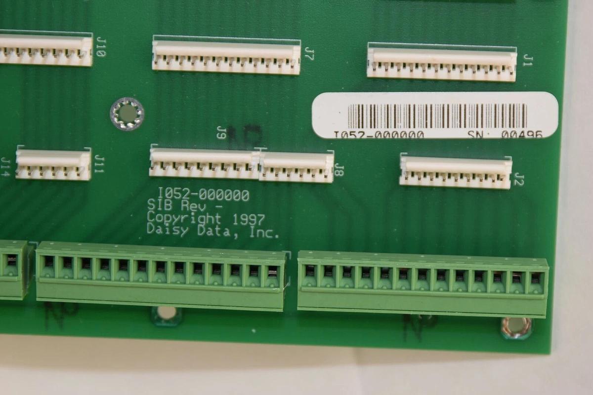 Used DAISY DATA INC I052-000000 E300-000052 SIB Rev Circuit Board