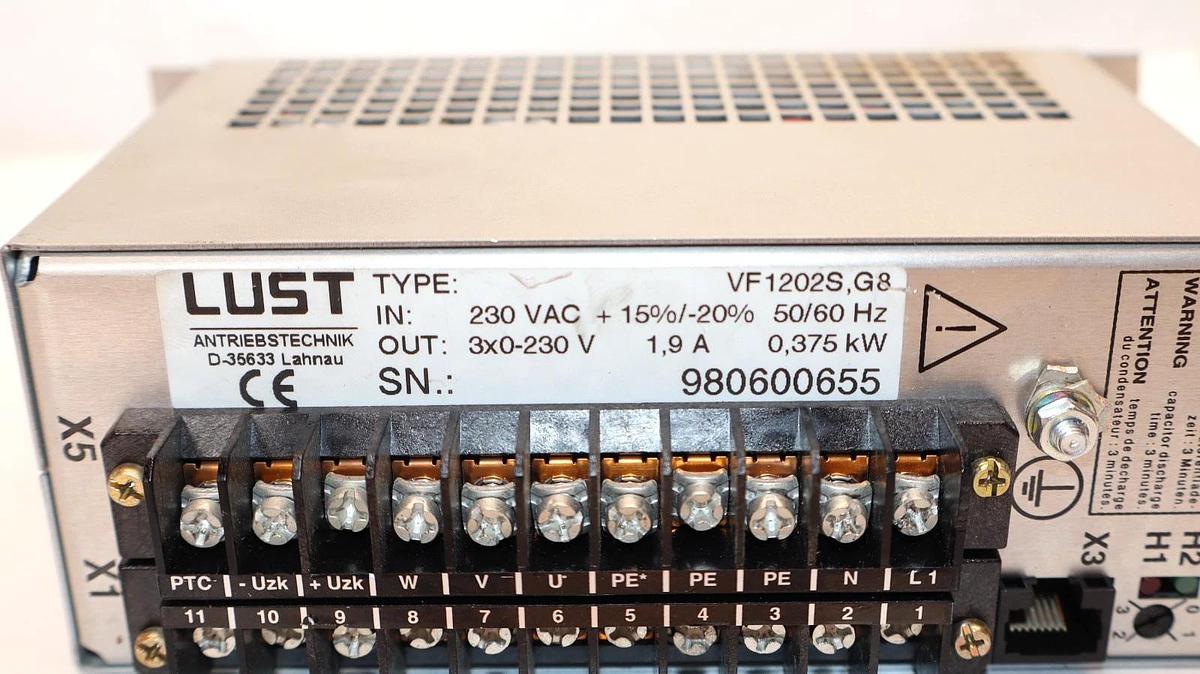 Used Lust VF1202S,G8 , VF1202S , G8 Frequency Inverter