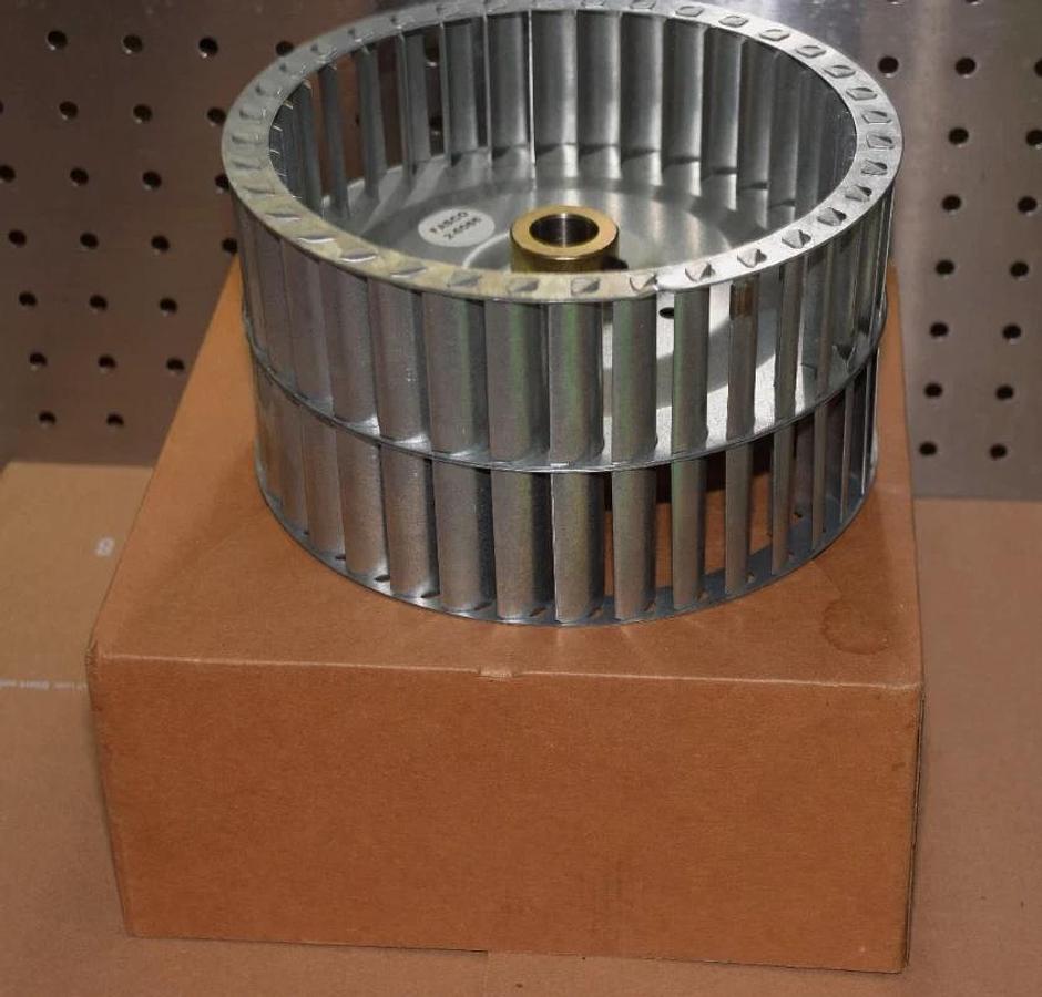 Fasco Galvanized Blower Wheel 2-6086 87106086 7-31/64" Dia 4" W 3/4" Bore NEW