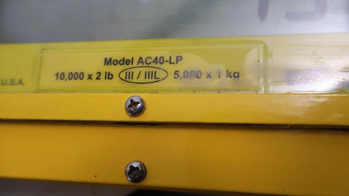 Used Intercomp Low-Profile Aircraft Scale AC40-LP 10,000 X 2lbs 144042 5,000 x 1kg