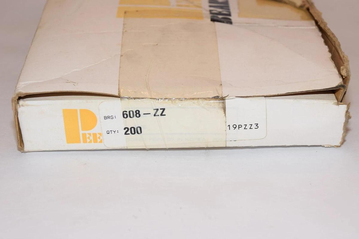 (NEW - Box of 170) PEER 608-ZZ , 608ZZ Precision Bearing