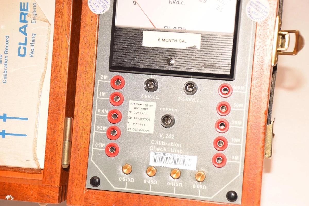 Used CLARE / SEAWARD V.242 , V .242 , V242 Calibration Check Unit