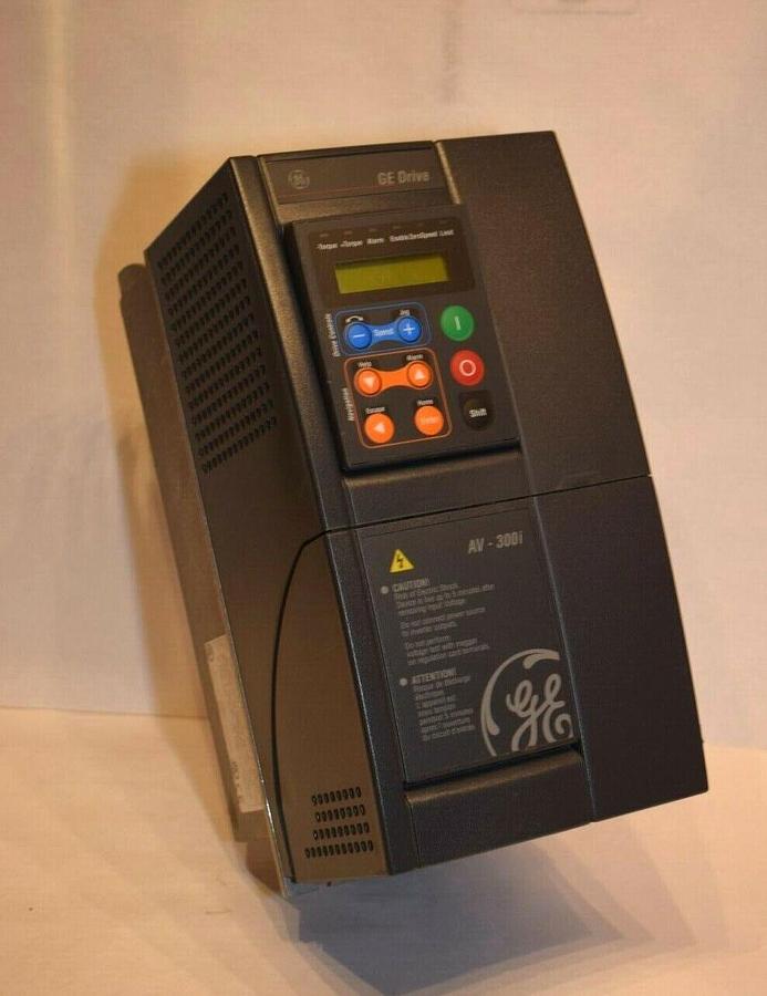 Used GENERAL ELECTRIC GE10 HP  AV-300i  ac drive  6KAVI43010Y1D1  input 400-480V 10HP