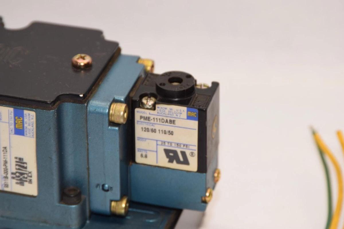 (NEW) MAC VALVES 6511B-111-PM-111DA 150psi Solenoid Valve