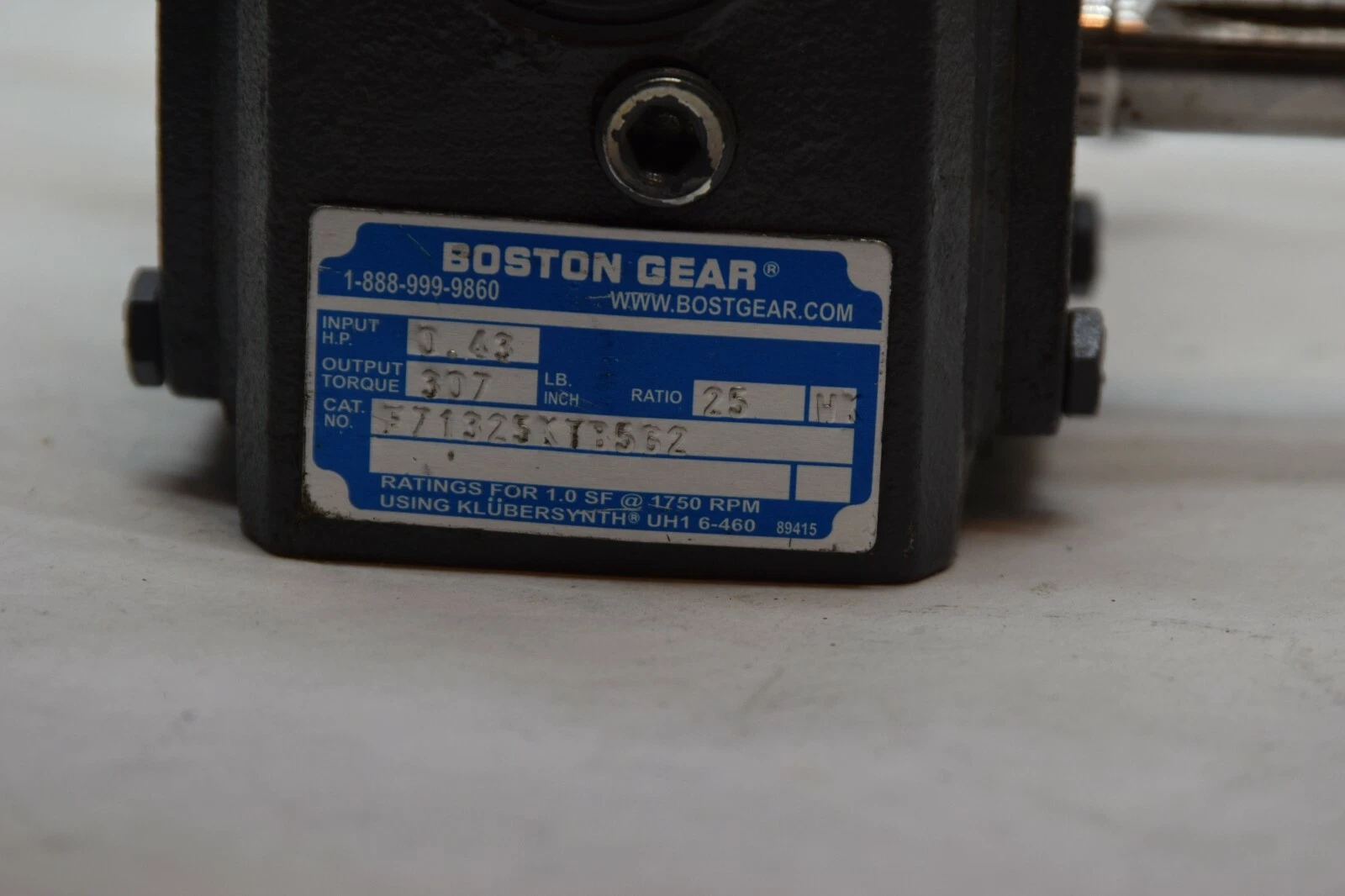 BOSTON GEAR F71325KTB5G2 F713-25KT-B5-G2 25 Ratio .43Hp Rt. RH Gear Reducer NEW