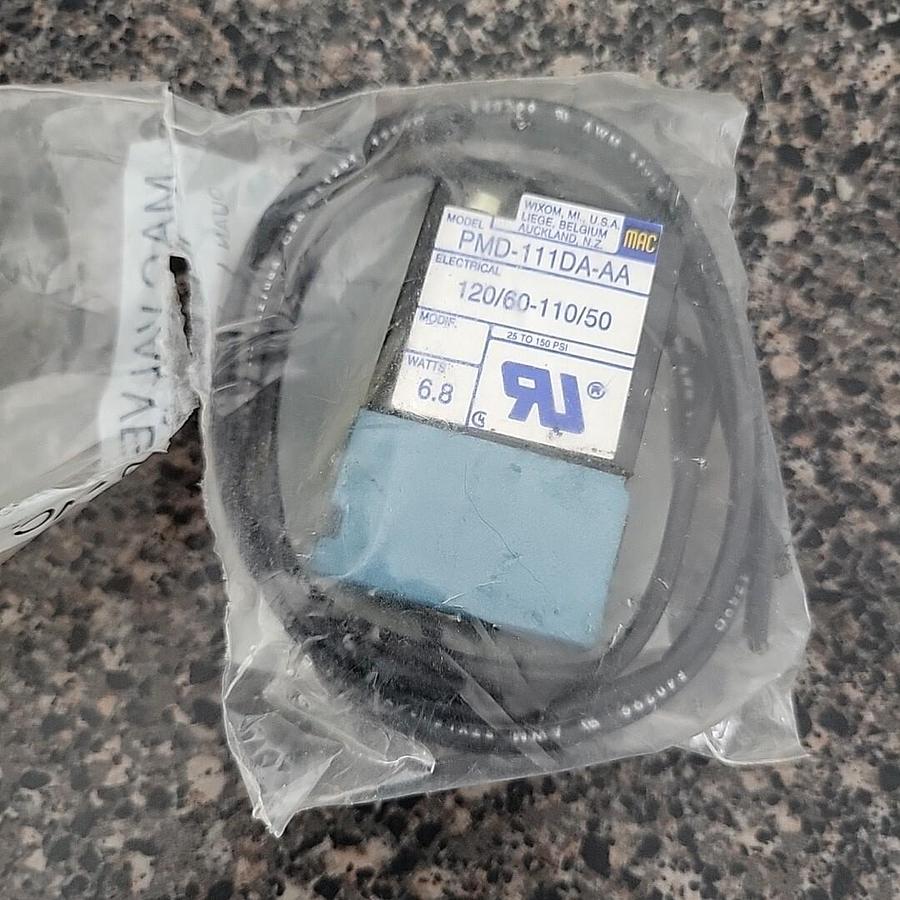 Used MAC VALVES PMD-111DA-AA PMD111DAAA 110/120V 50/60Hz 6.8Watt Solenoid Valve