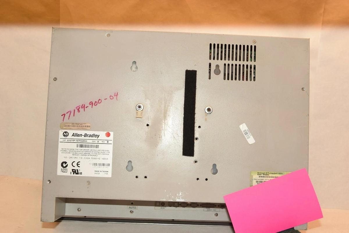 Used Allen Bradley 6181P-15TS2KH Ser A VersaView 1500P Rev B *worn screen, see pics*