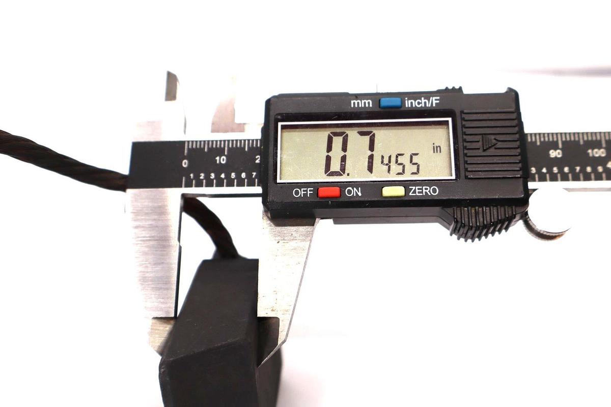 Caremco AC 1-5/8" x 3/4" , 1.6235" x 0.7455" Carbon Brush (New)