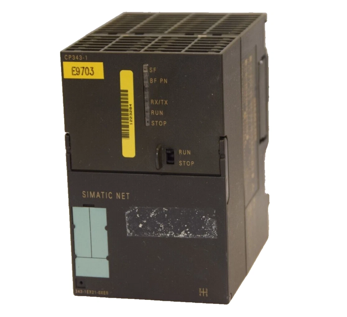 Used SIEMENS 6GK7 343-1EX21-0XE0 CP343-1 Simatic Net Industrial Ethernet Module