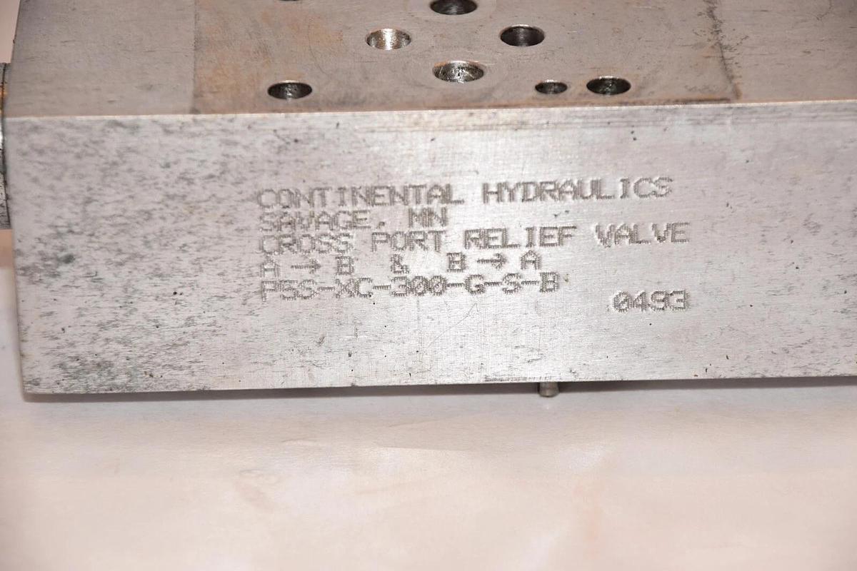 Used CONTINENTAL HYDRAULICS P5S-XC-300-G-S-B Cross Port Relief Valve