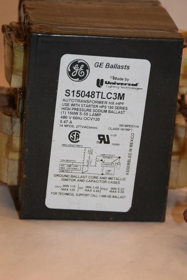 (NEW) GE / UNIVERSAL S15048TLC3M Autotransformer HX-HPF 480V 60Hz Ballast
