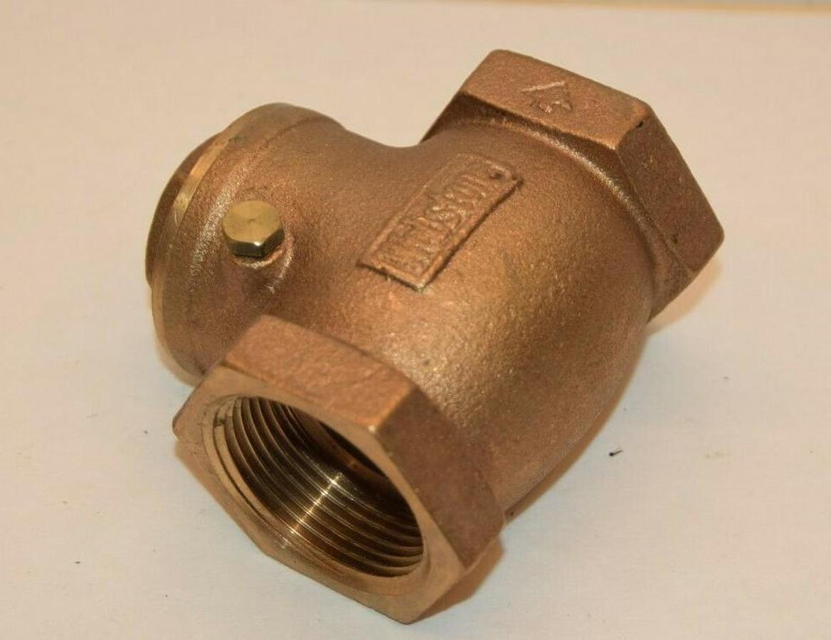 (NEW) WEBSTONE R07-SEC07-D06 WEB-10 1-1/4" Brass Swing Check Valve