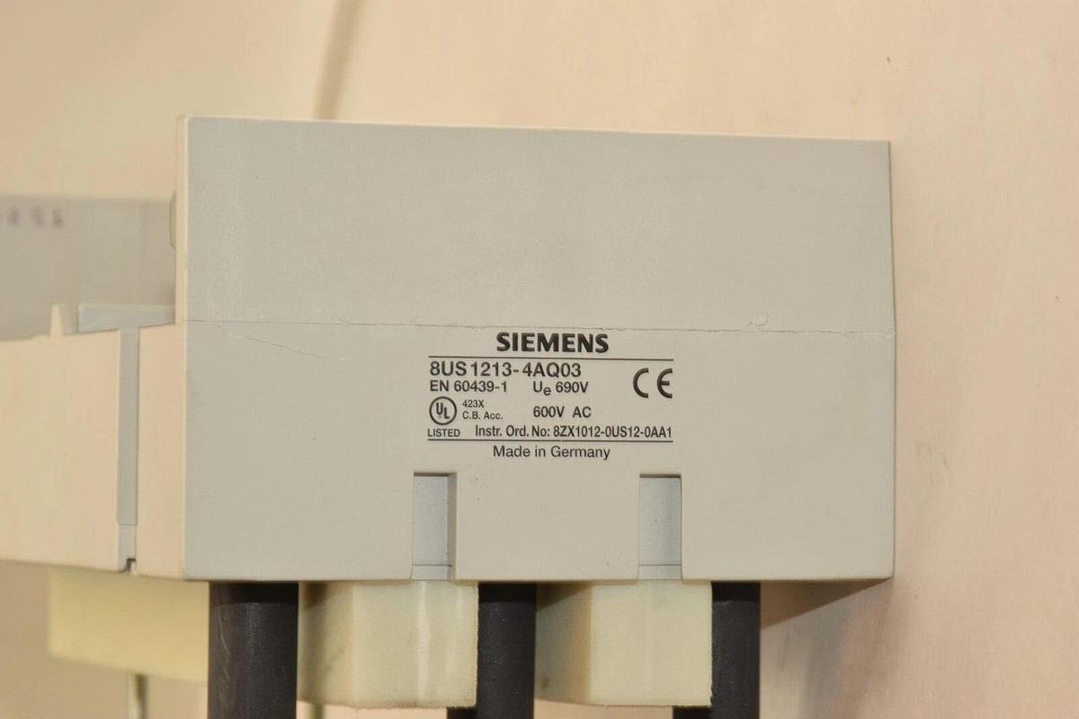 Used Siemens Busbar Adapter for Breaker 8US1213-4AQ03 8US12134AQ03 690v 600vac