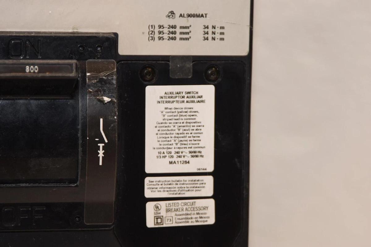 Used SQUARE D CIRCUIT BREAKER 800A 800 Amp A 12-718031-37 3P 3 pole MHL368001291