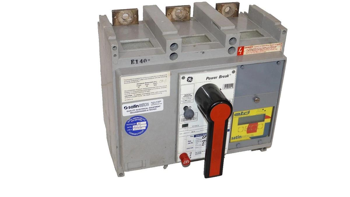 Refurbished GE General Electric Circuit Breaker Power Break 800A Amp TP88SS w/ ETD ETC-12
