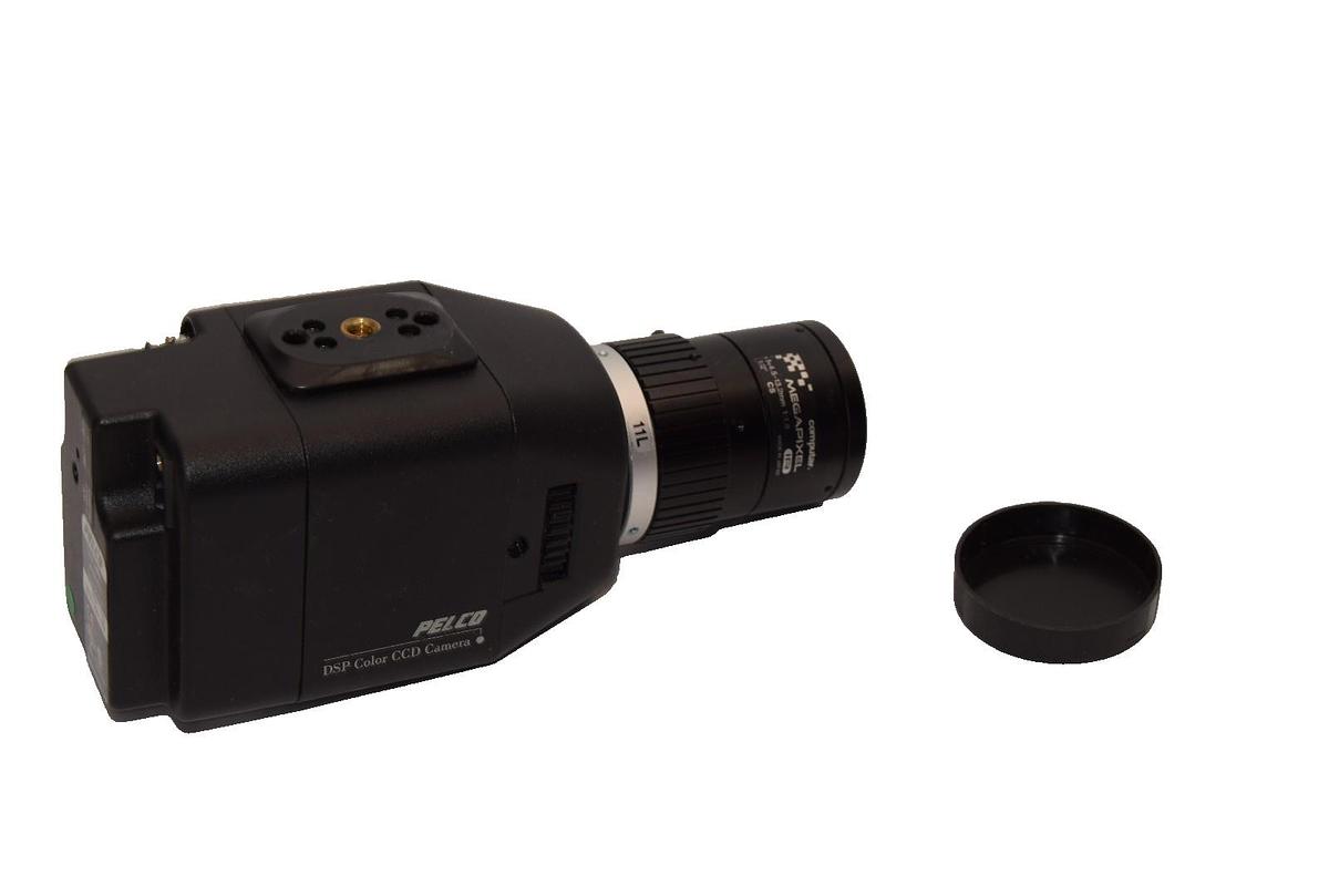 Used Pelco CC3701H-2 Color Camera With Computar 5-13.2mm 1/2" Lens