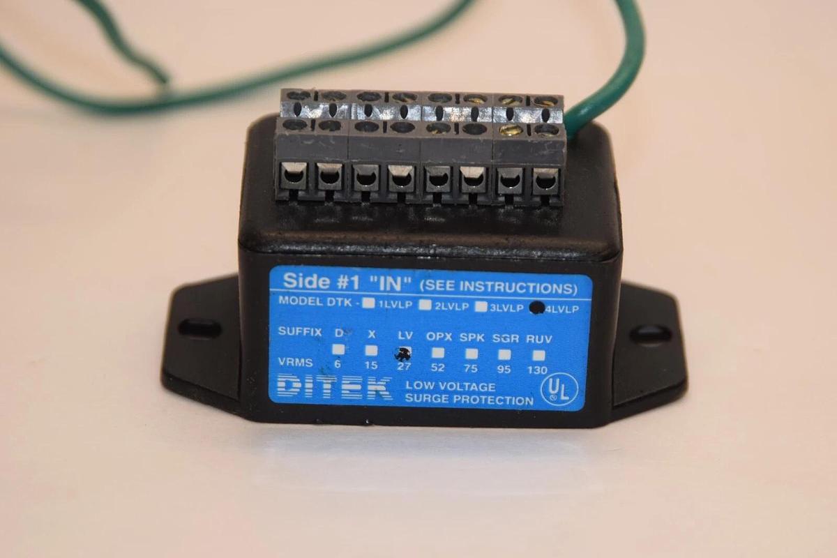 Used DITEK DTK-4LVLP DTK4LVLP DTK 4LVLP Data & Signaling Circuit Surge Protector