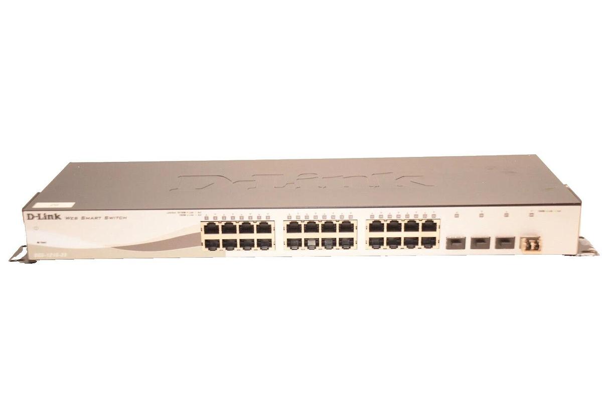 Used D-LINK DGS-1210-28 100-240V 0.6A Web Smart Switch