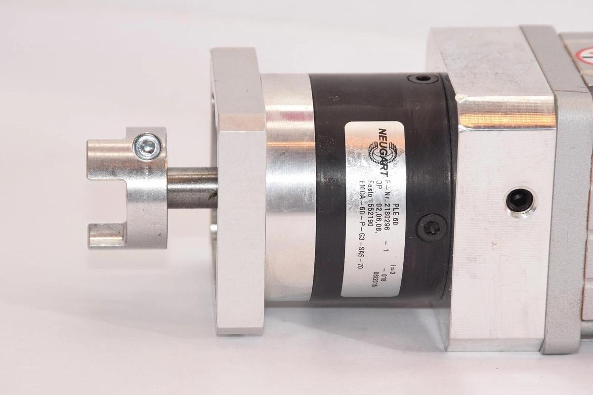 Used FESTO EMMS-AS-70-M-HS-RS Servo Motor With PLE60 Gearhead