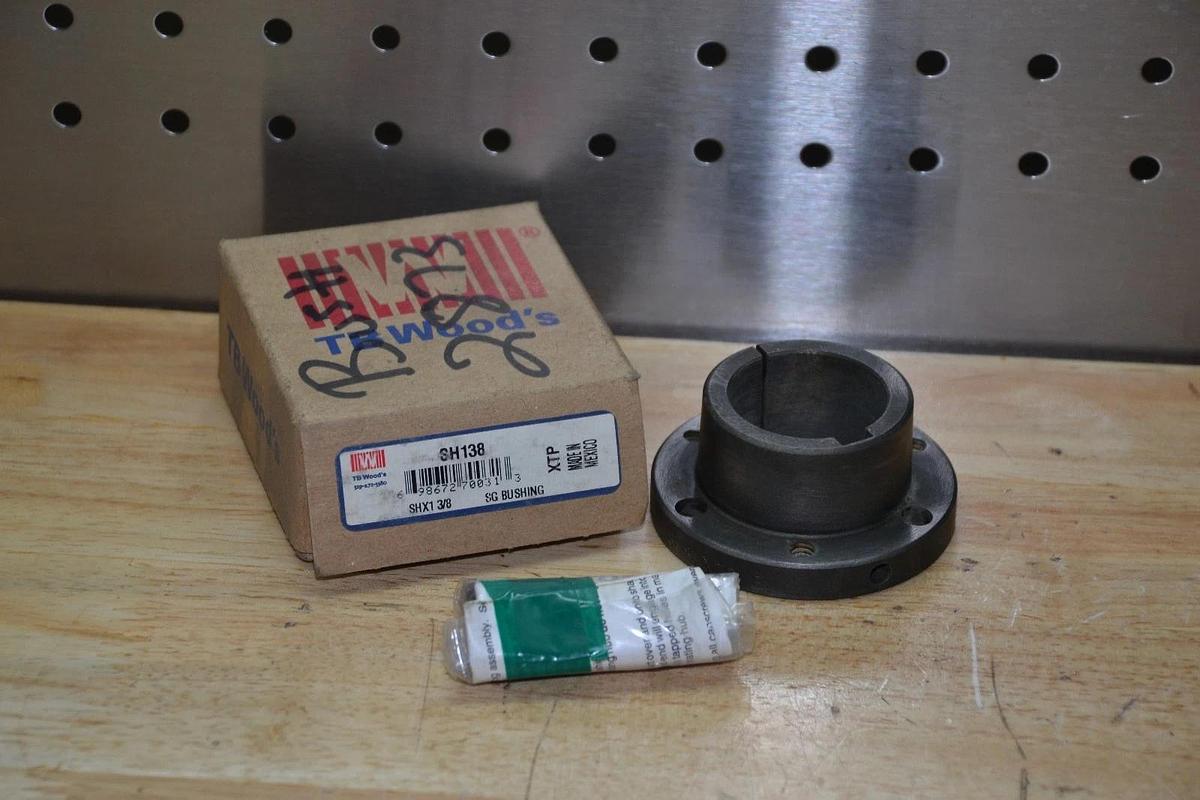 TB WOODS SH138 SHX1 3/8 SG BUSHING NEW