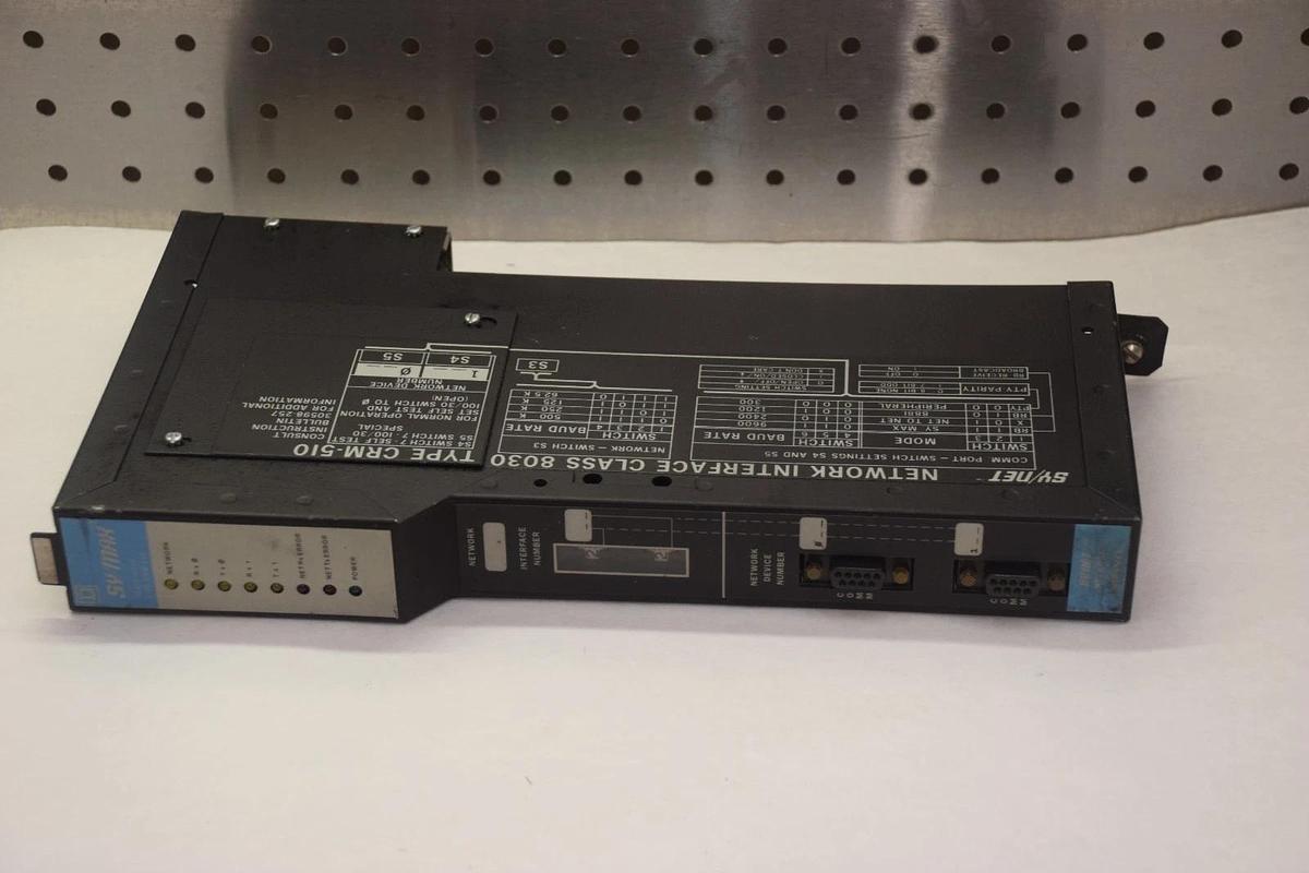 Used SQUARE D SY/MAX 8030 CRM-510 SERIES H2 INTERFACE MODULE
