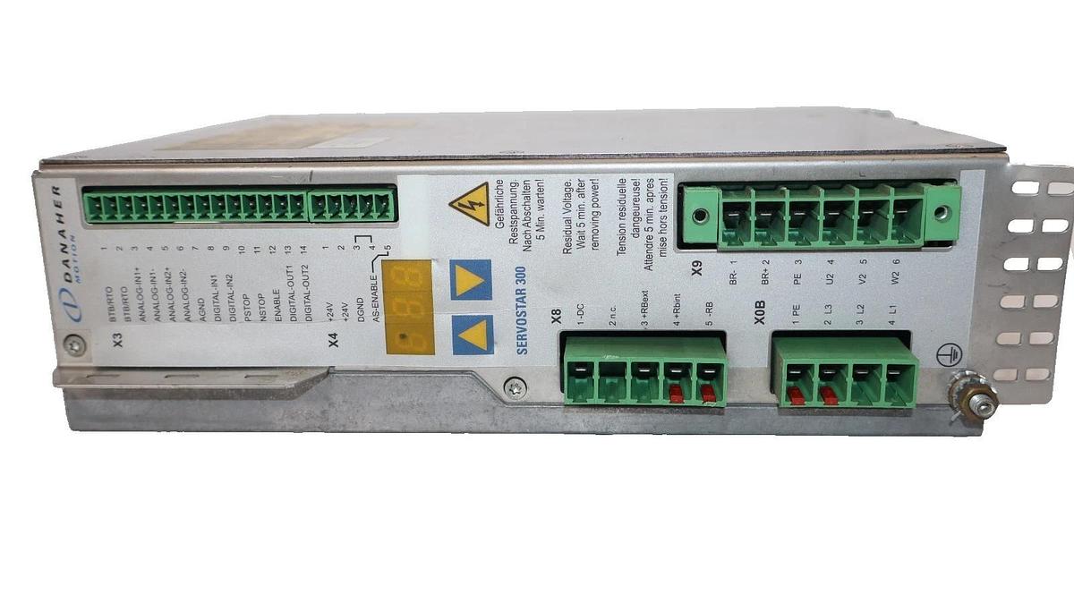 Used Danaher Motion Servostar 300 Servo Drive 346 6A S3060 1-NA S30601-NA