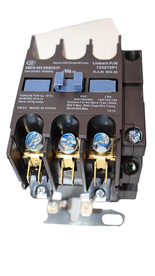 Used LEIBERT / HOMER 123273P1 , XMC0-253-EBBC01P 24Vac 3P Contactor