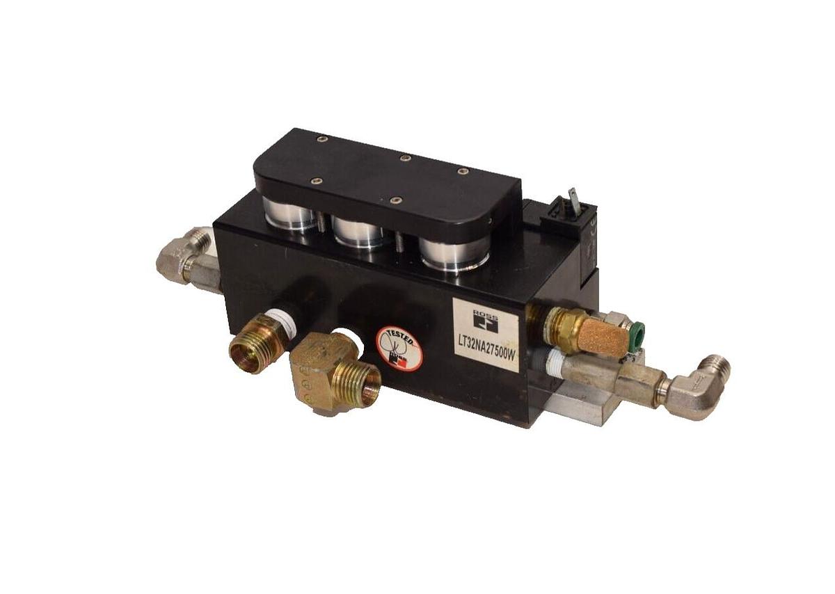 Used ROSS LT32NA27500W Leak Test Manifold With 1500-B9-8003 24Vdc Solenoid Valve