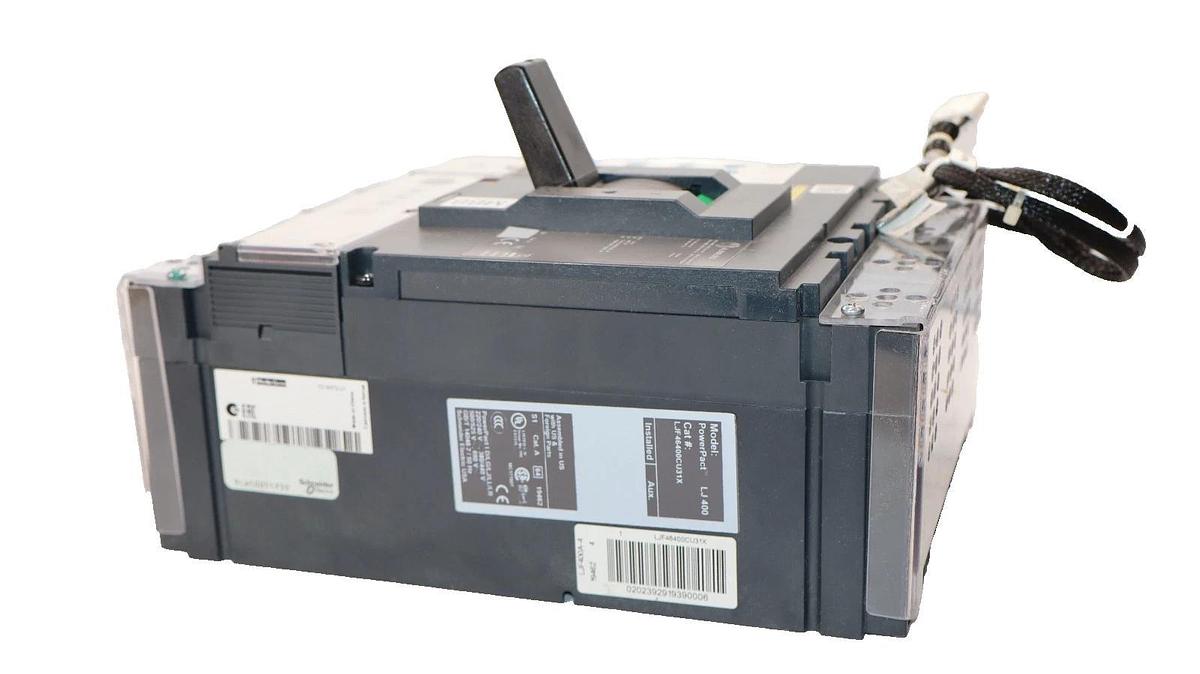 Used Square D Circuit Breaker LJF46400CU31X LJ 400 PowerPact LJ 400 Amp 3 Pole