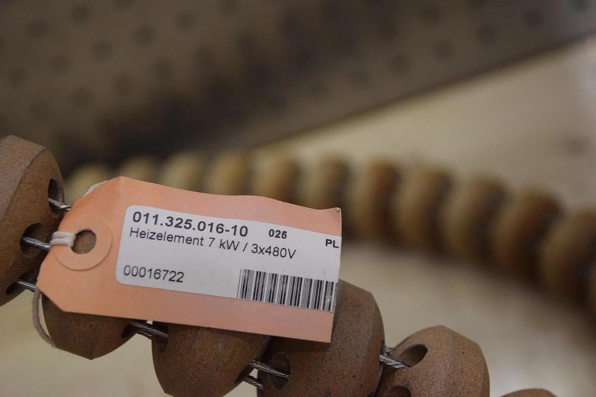 Heizelement 7 kW 3x 480V 011.325.016-10 Daetwyler ET1210199 Heating element