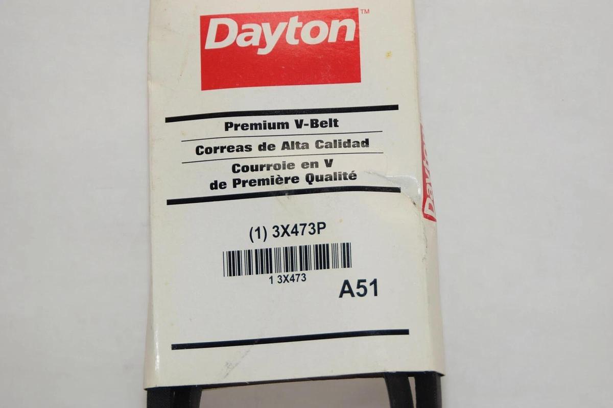 (NEW) DAYTON 3X473P Premium V-Belt