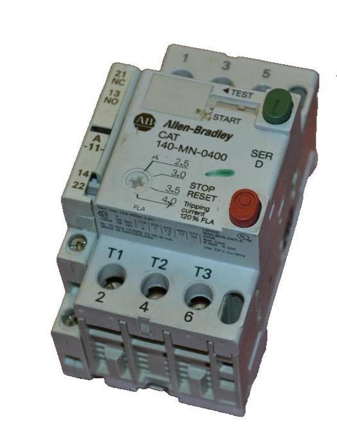 Used Allen Bradley Motor Starter 140-MN-0400 D 140MN0400 140 MN 0400 16AMP 16A 16 A