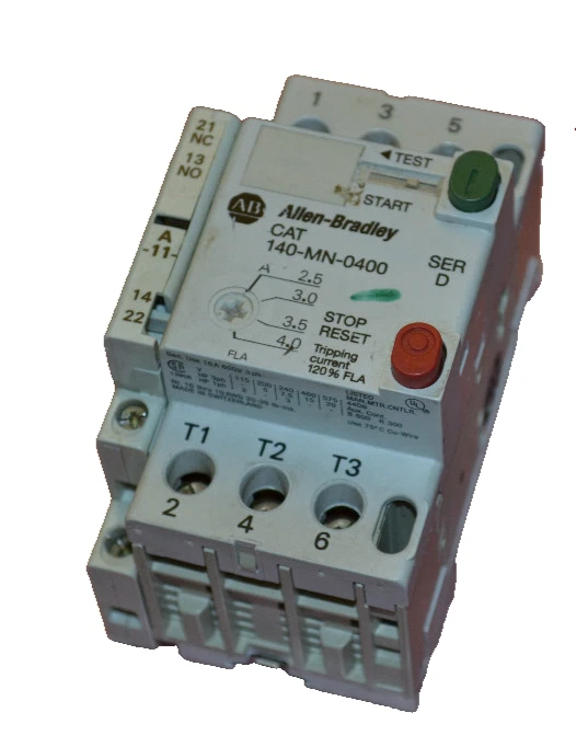Used Allen Bradley Motor Starter 140-MN-0400 D 140MN0400 140 MN 0400 16AMP 16A 16 A