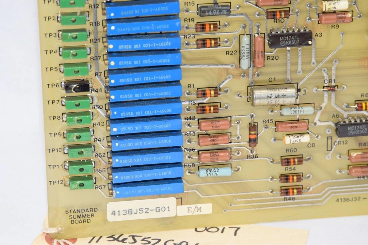 (NEW) GE / GENERAL ELECTRIC 4136J52-G01 Standard Summer Board