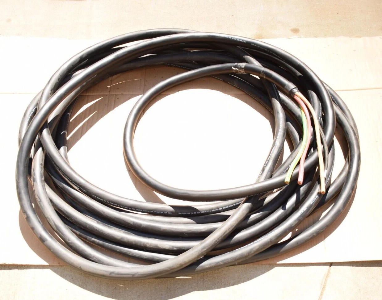80' Carol SOOW Flexible Cord Cable Jacket P-7K-123033 MSHA 2AWG 4/C 600V Copper