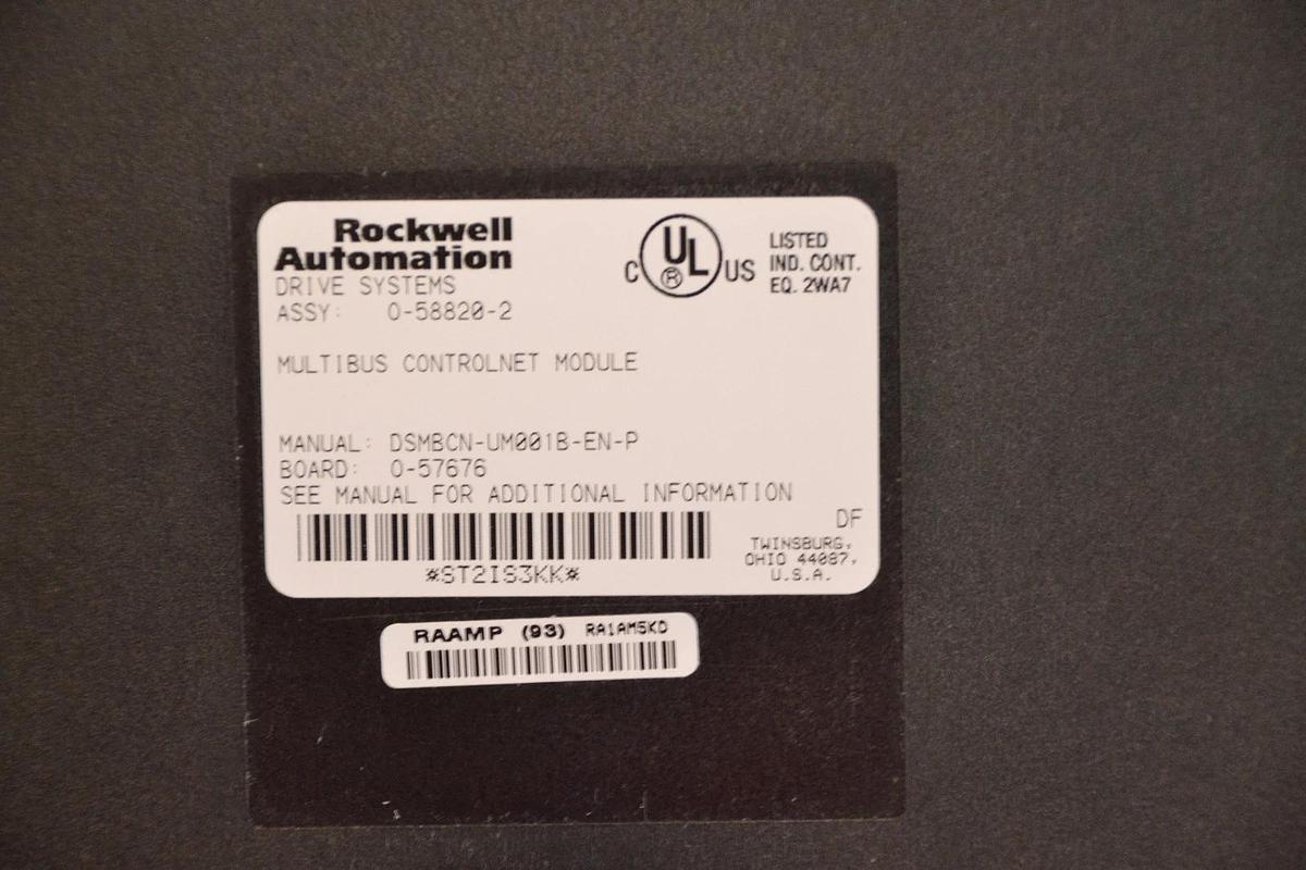 Used Rockwell Automation Drive Systems Multibus Controlnet Module MBCN  0-58820-2
