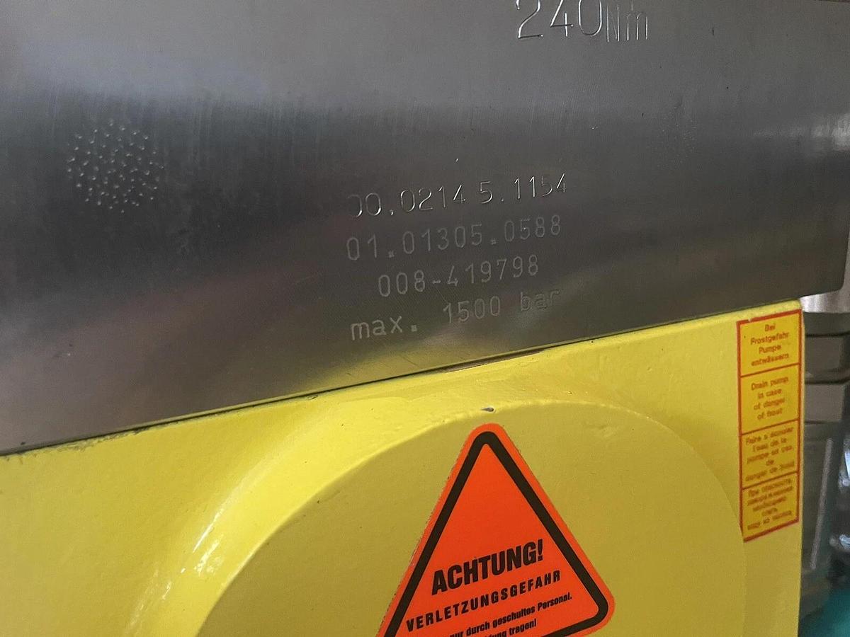 Used Hammelmann High Pressure Pump Unit 85.00072.2291 58kW Motor Hydro jet