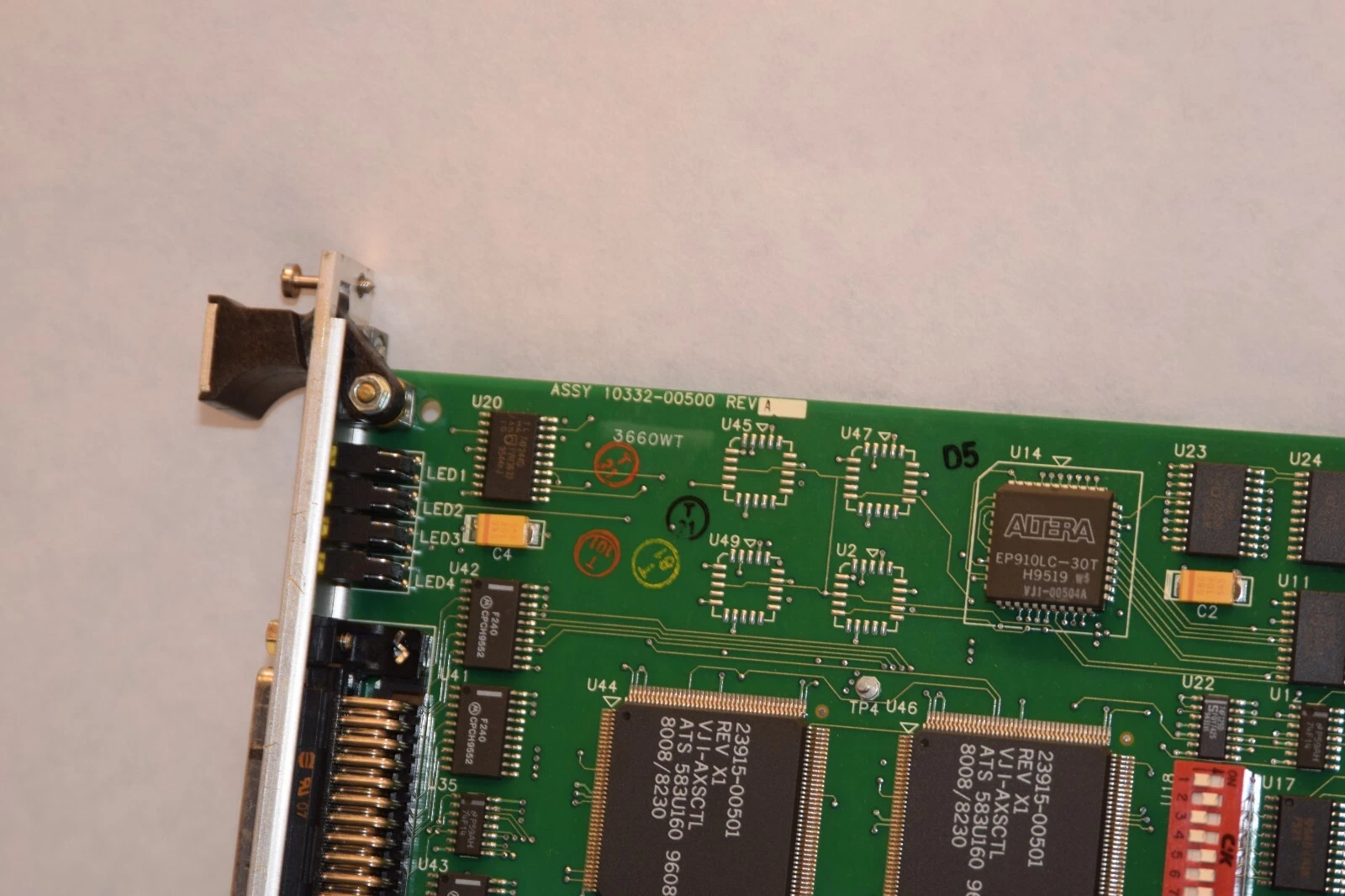 Used ADEPT TEHNOLOGY 10332-00500 Rev A VJI Joint Interface Module Board